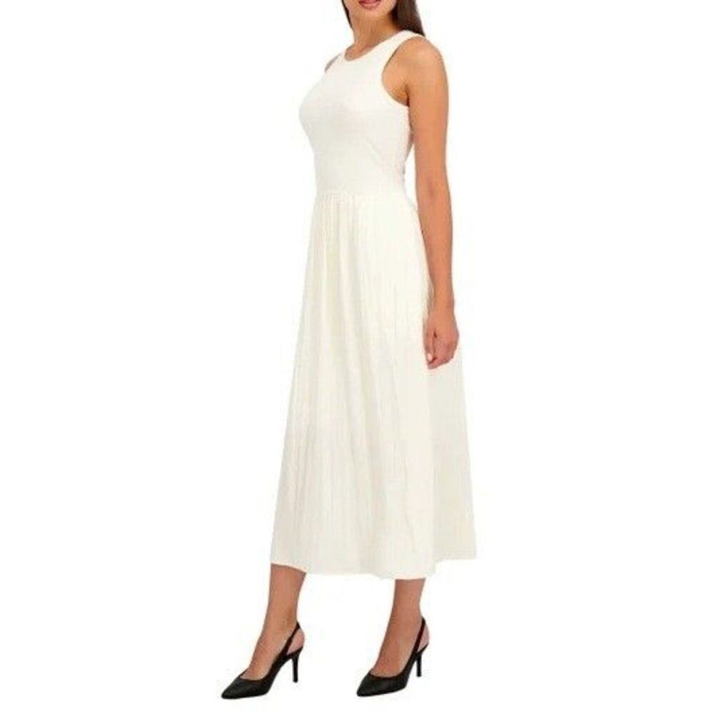 DKNY Women's Maxi Cream Dress Size XL NWT - Picture 2 of 3